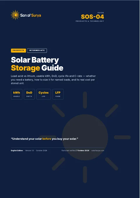 Cover of Solar Battery Storage Guide