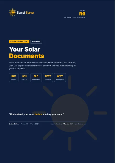 Cover of Your Solar Documents