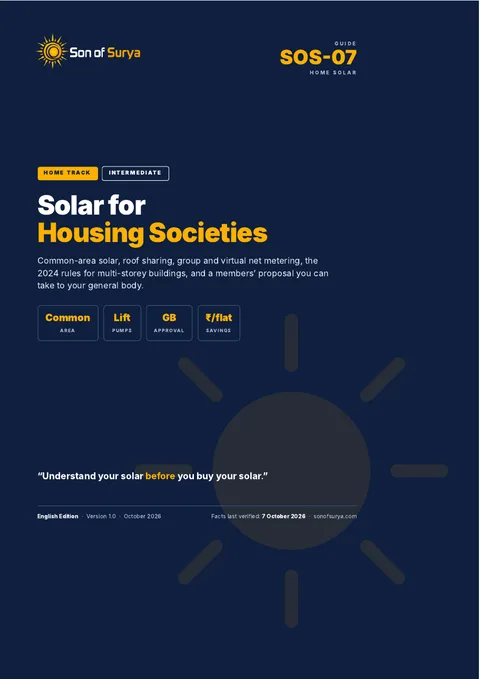 Cover of Solar for Housing Societies