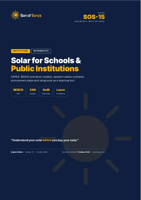 Cover of Solar for Schools & Public Institutions