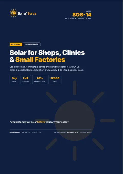 Cover of Solar for Shops, Clinics & Small Factories